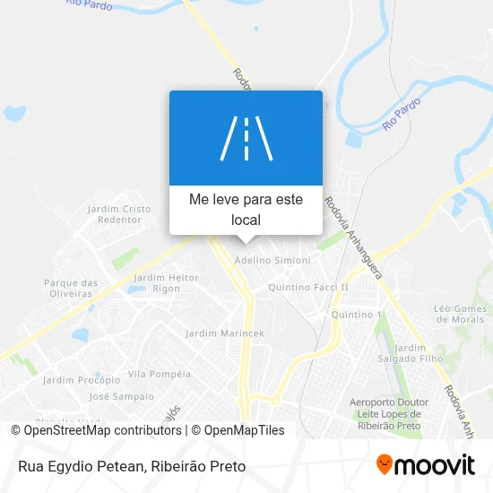 Rua Egydio Petean mapa