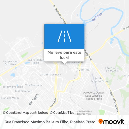 Rua Francisco Maximo Balieiro Filho mapa