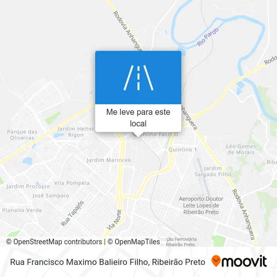 Rua Francisco Maximo Balieiro Filho mapa