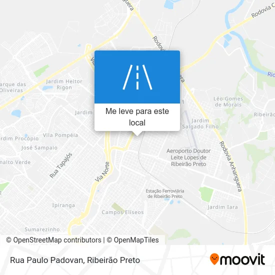 Rua Paulo Padovan mapa