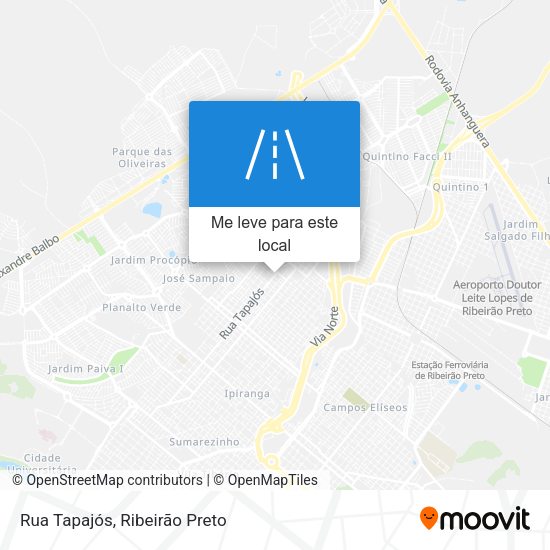 Rua Tapajós mapa