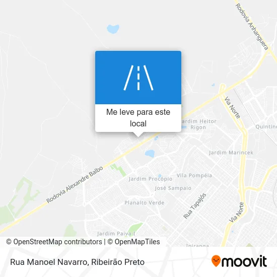 Rua Manoel Navarro mapa
