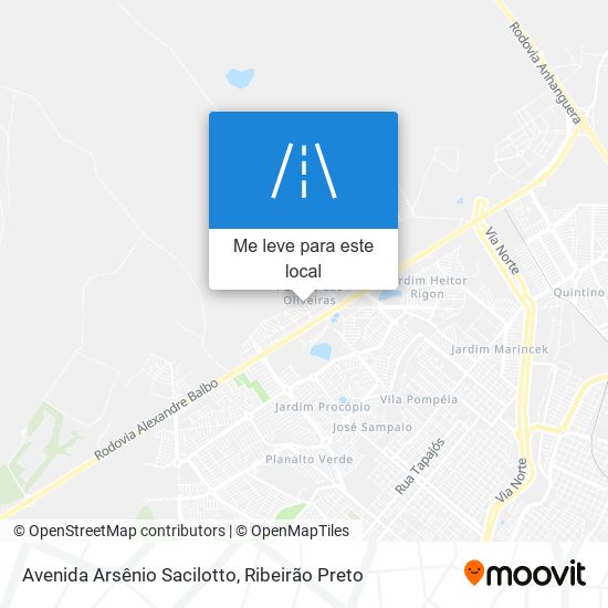 Avenida Arsênio Sacilotto mapa