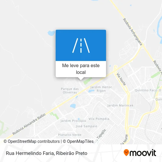 Rua Hermelindo Faria mapa