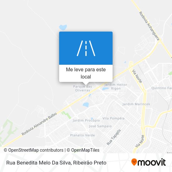 Rua Benedita Melo Da Silva mapa