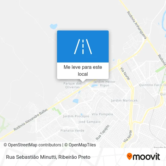 Rua Sebastião Minutti mapa