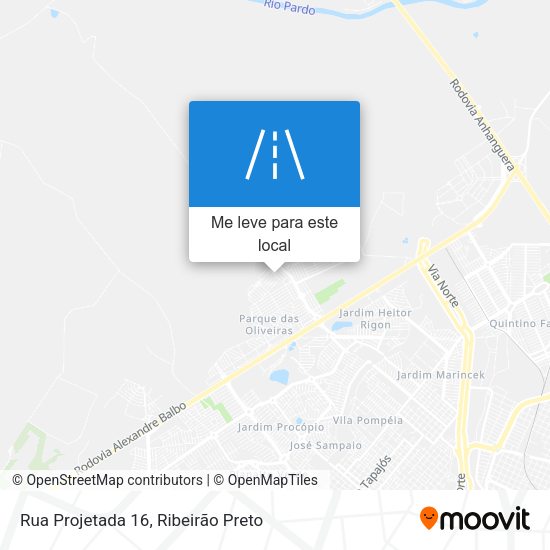 Rua Projetada 16 mapa