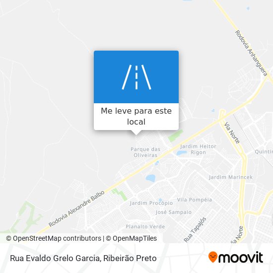 Rua Evaldo Grelo Garcia mapa