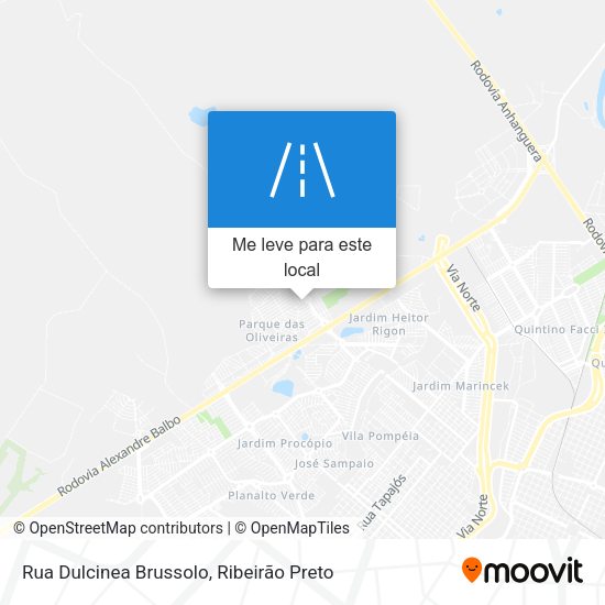 Rua Dulcinea Brussolo mapa