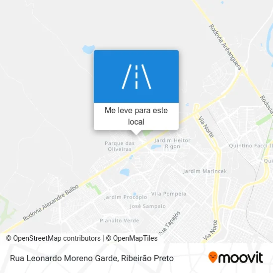 Rua Leonardo Moreno Garde mapa
