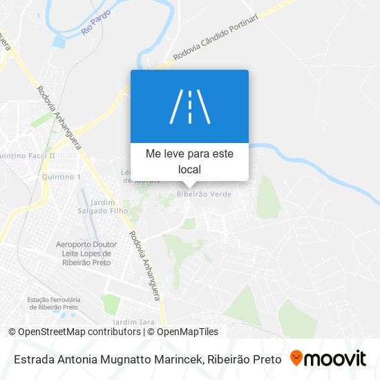 Estrada Antonia Mugnatto Marincek mapa