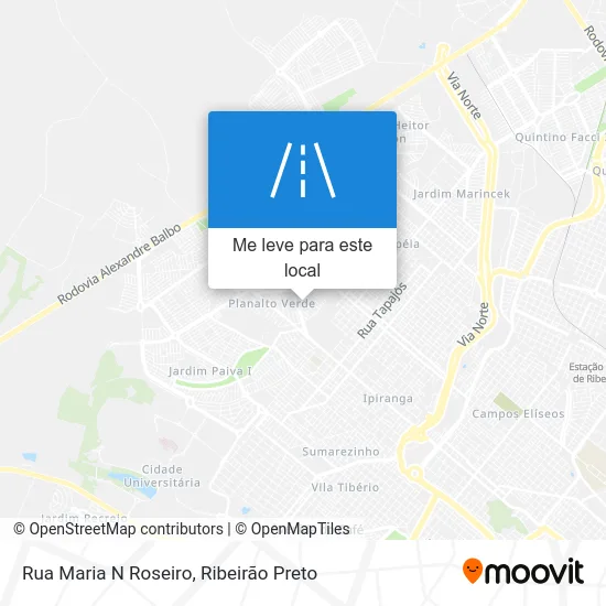 Rua Maria N Roseiro mapa