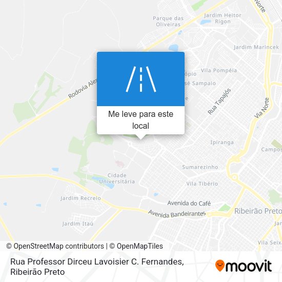 Rua Professor Dirceu Lavoisier C. Fernandes mapa