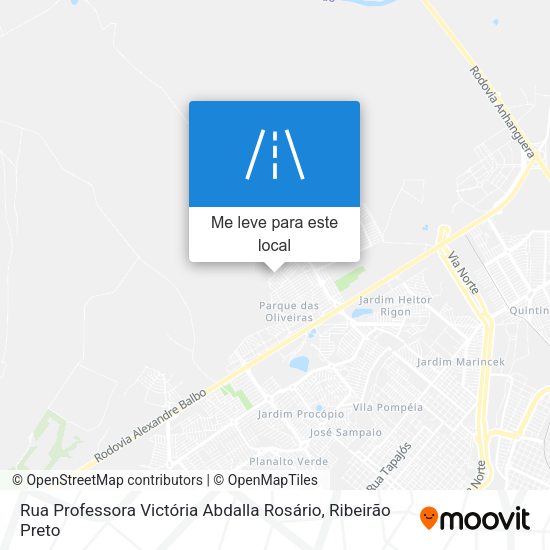 Rua Professora Victória Abdalla Rosário mapa