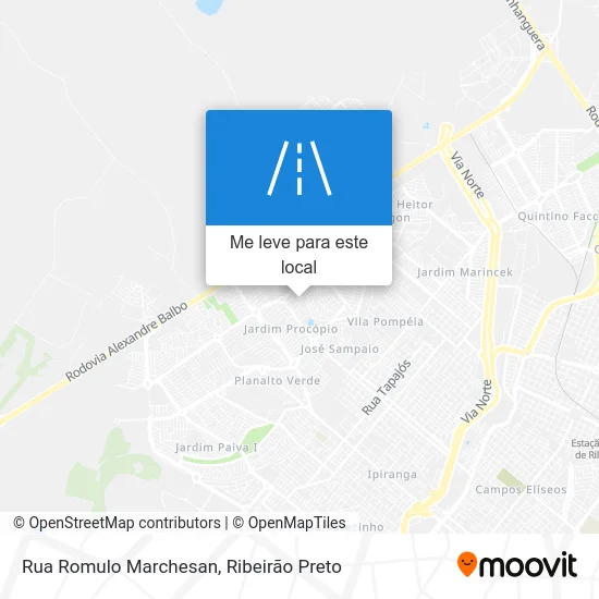 Rua Romulo Marchesan mapa