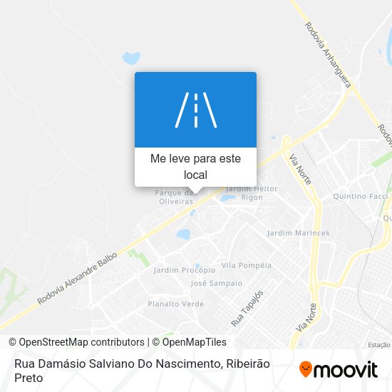 Rua Damásio Salviano Do Nascimento mapa