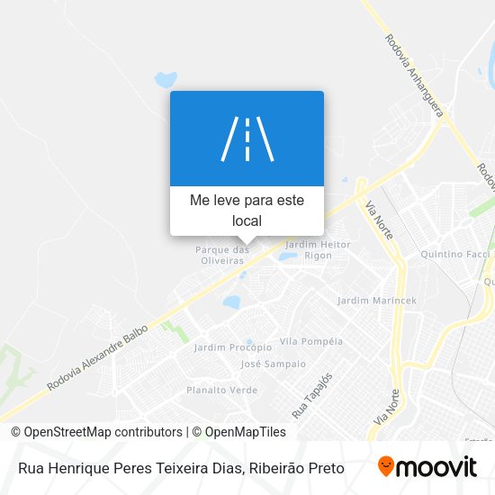 Rua Henrique Peres Teixeira Dias mapa