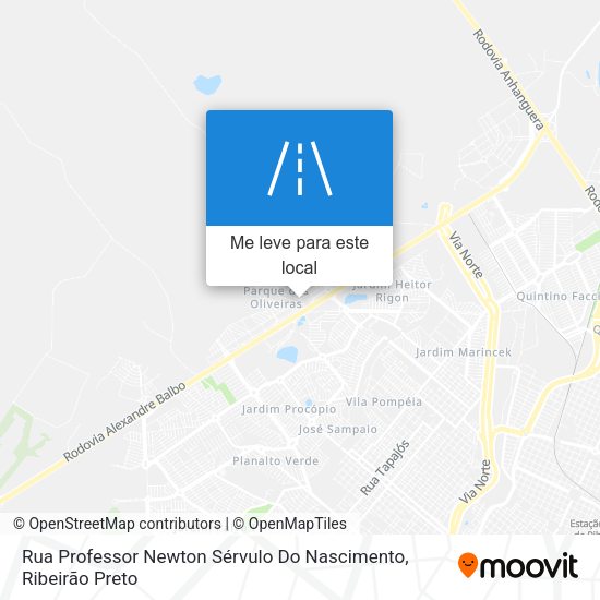 Rua Professor Newton Sérvulo Do Nascimento mapa