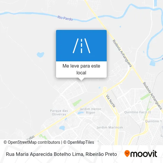 Rua Maria Aparecida Botelho Lima mapa