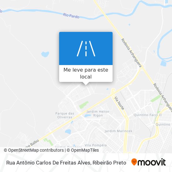 Rua Antônio Carlos De Freitas Alves mapa