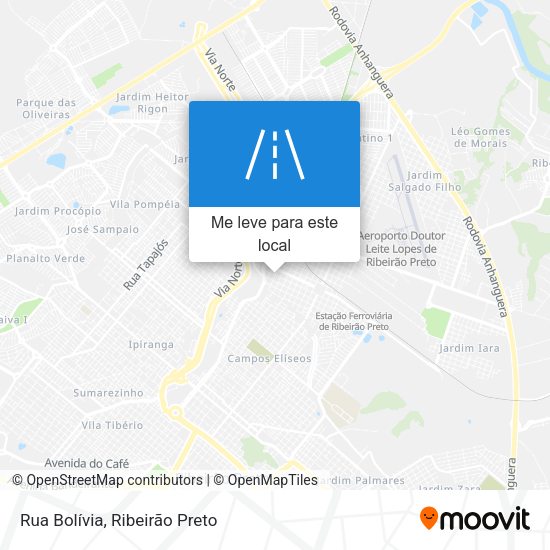 Rua Bolívia mapa