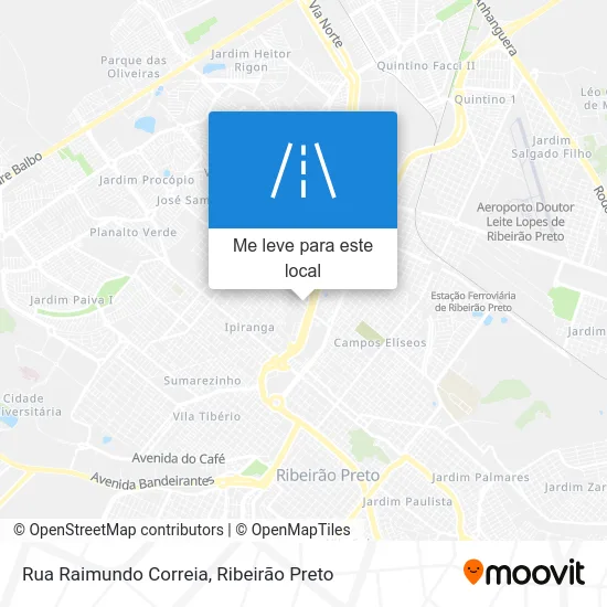 Rua Raimundo Correia mapa