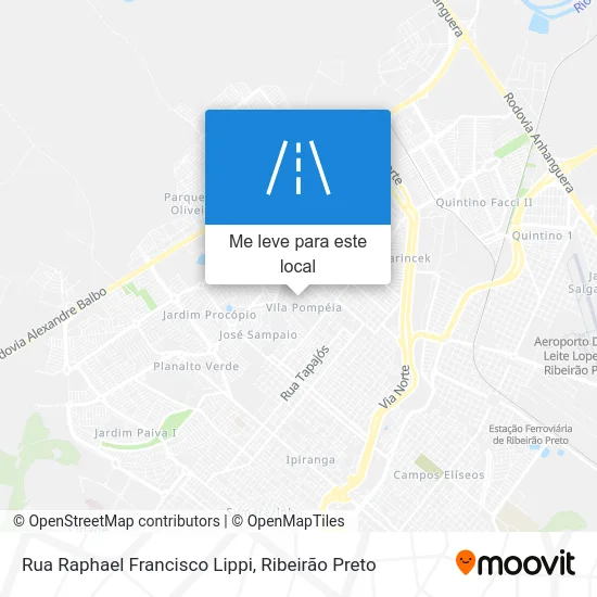 Rua Raphael Francisco Lippi mapa
