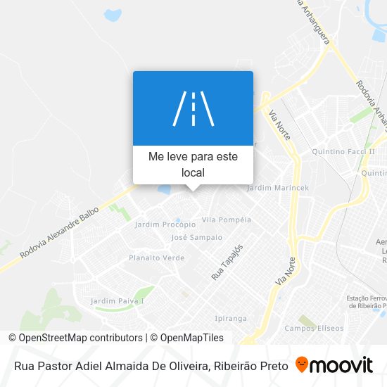 Rua Pastor Adiel Almaida De Oliveira mapa