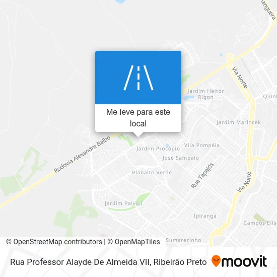 Rua Professor Alayde De Almeida VII mapa