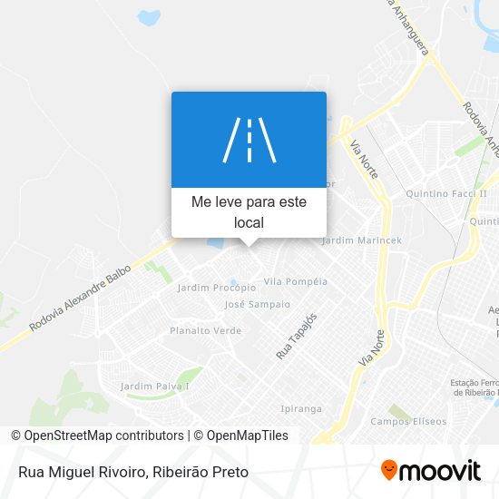 Rua Miguel Rivoiro mapa