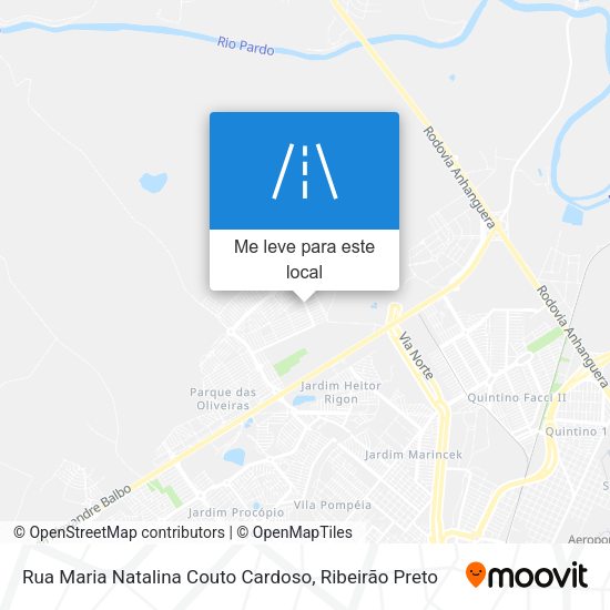 Rua Maria Natalina Couto Cardoso mapa