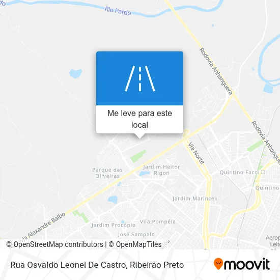 Rua Osvaldo Leonel De Castro mapa