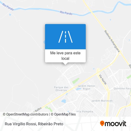 Rua Virgílio Rossi mapa