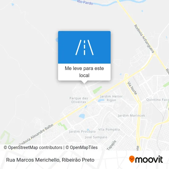 Rua Marcos Merichello mapa