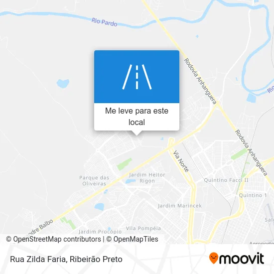 Rua Zilda Faria mapa