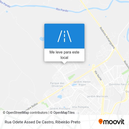 Rua Odete Assed De Castro mapa
