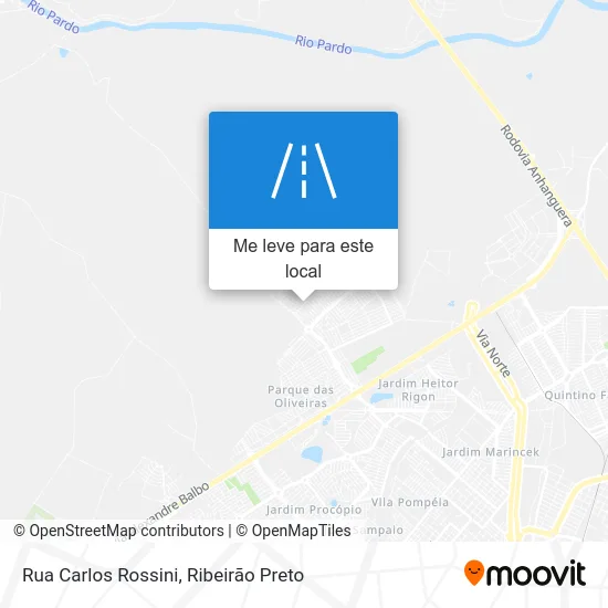 Rua Carlos Rossini mapa