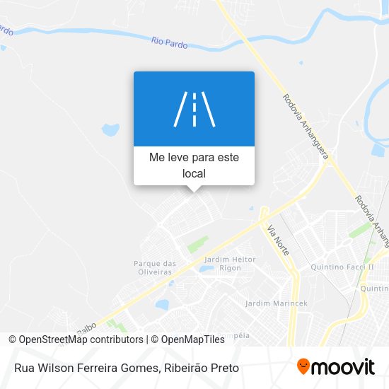 Rua Wilson Ferreira Gomes mapa