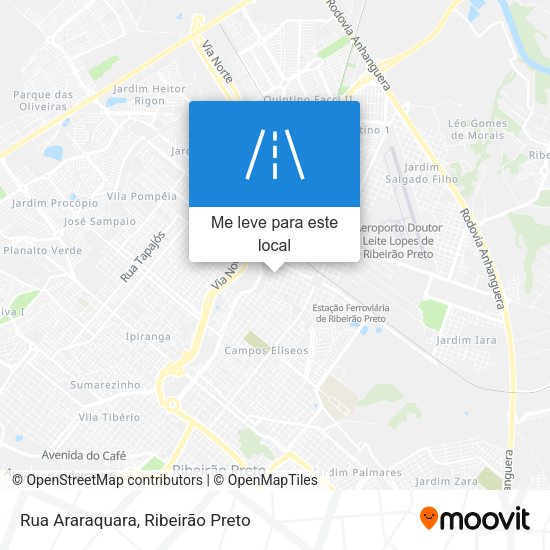 Rua Araraquara mapa