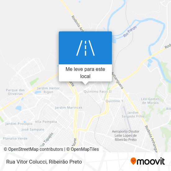 Rua Vitor Colucci mapa