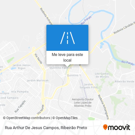 Rua Arthur De Jesus Campos mapa