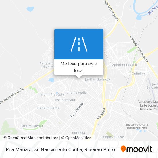 Rua Maria José Nascimento Cunha mapa