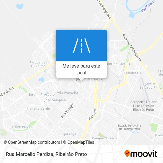 Rua Marcello Perdiza mapa