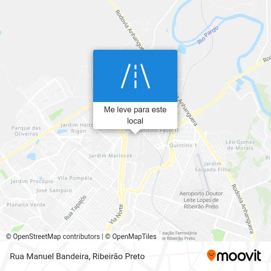 Rua Manuel Bandeira mapa