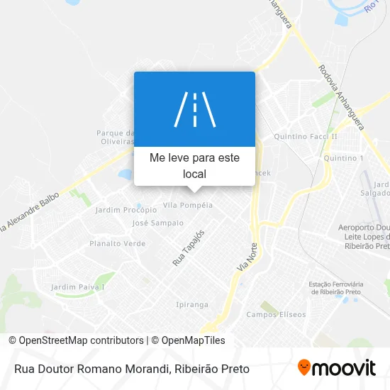 Rua Doutor Romano Morandi mapa