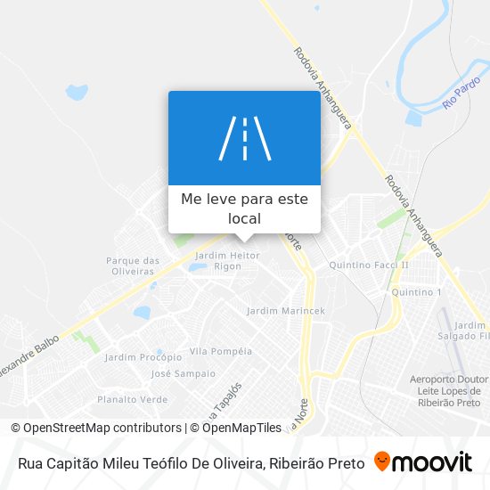 Rua Capitão Mileu Teófilo De Oliveira mapa