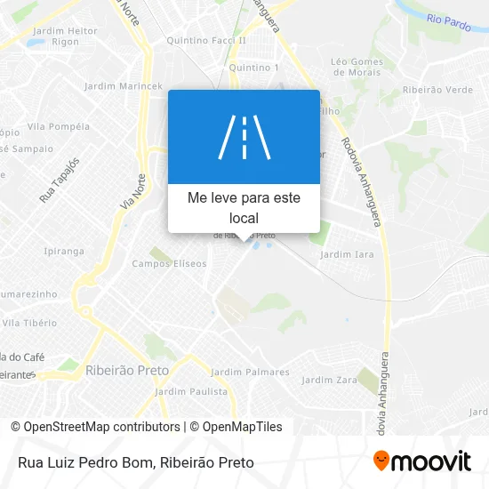Rua Luiz Pedro Bom mapa