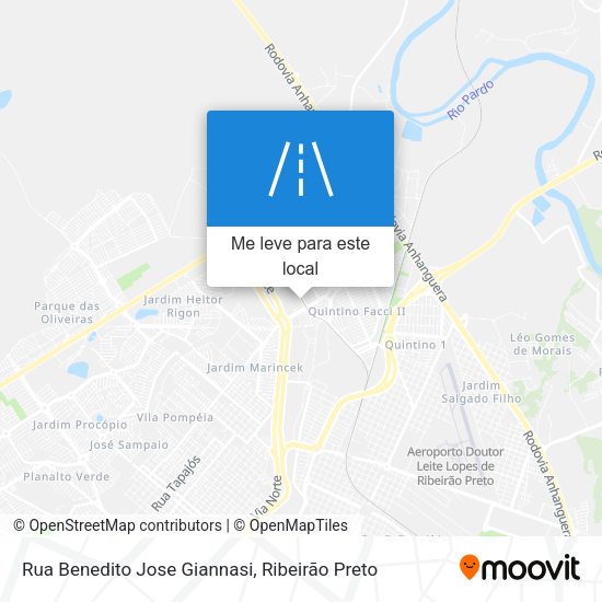 Rua Benedito Jose Giannasi mapa