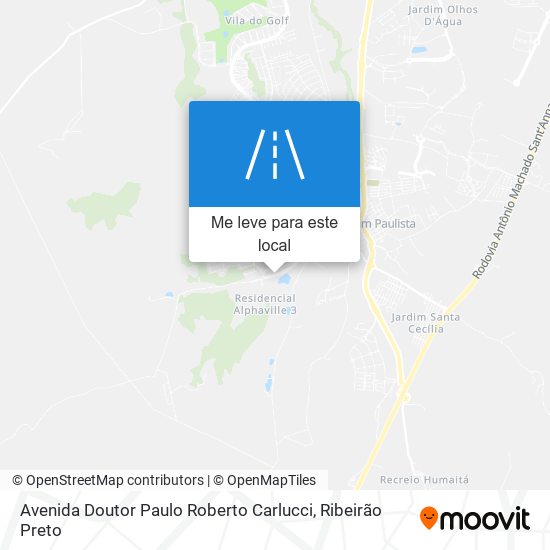 Avenida Doutor Paulo Roberto Carlucci mapa