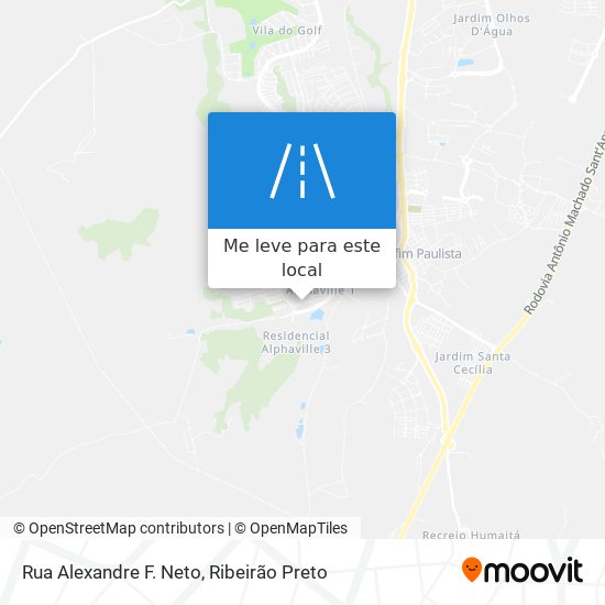 Rua Alexandre F. Neto mapa